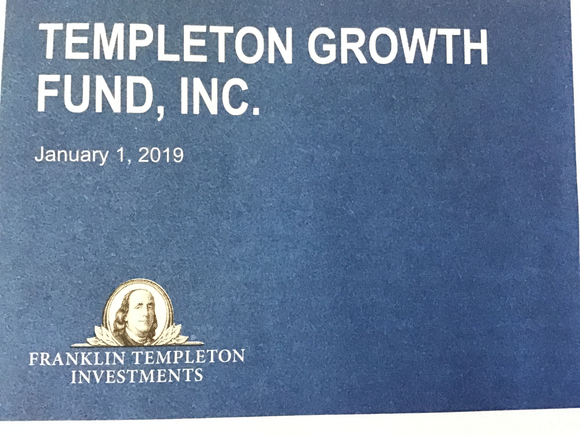 Temolton Growth Fund, inc Dated January 1st 2019